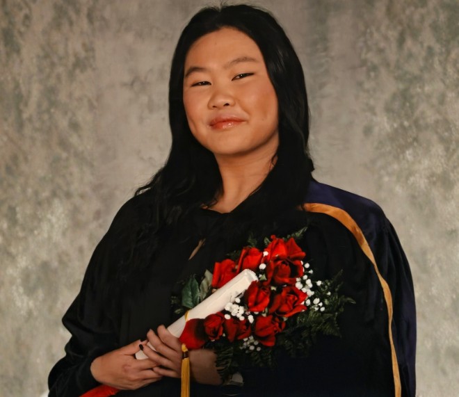 Portrait of Lily Robbins, 2026 Michener Valedictorian