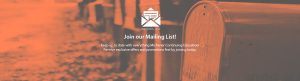 Join our Mailing List WebBanner