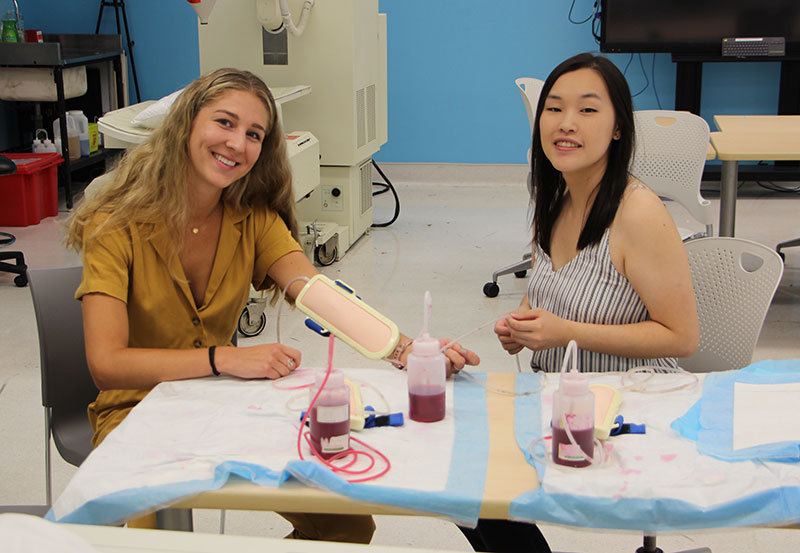 Michener students in Nuclear Medicine laboratory