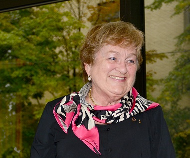 Gertrude Pokoly, member of Michener's first graduating class