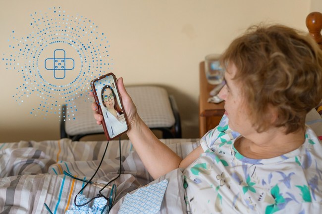 Woman speaking with health care professional on a phone