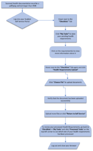 Health Services Upload Instructions - Flow Chart