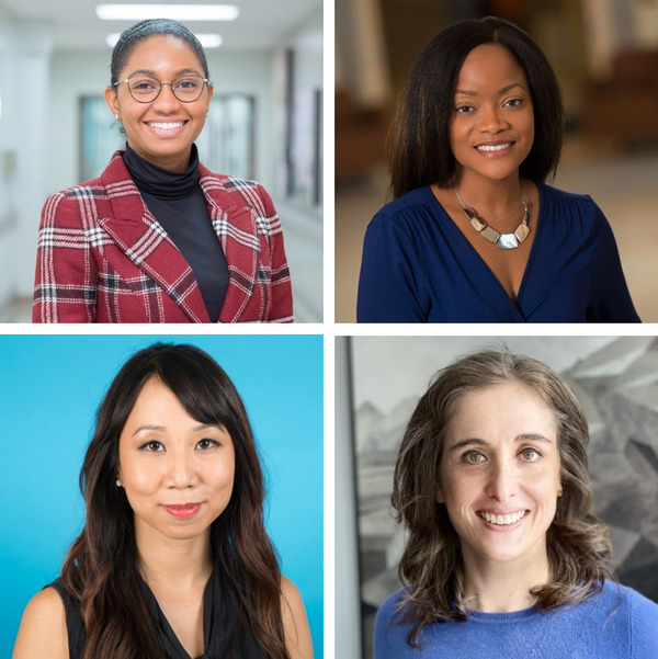 Headshots of Dr. Nikki Woods, Dr. Stella Ng, Dr. Claudia Barned and Dr. Maya Goldenberg