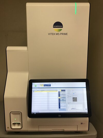 Matrix assisted laser desorption ionization – time of flight mass spectrometry instrument