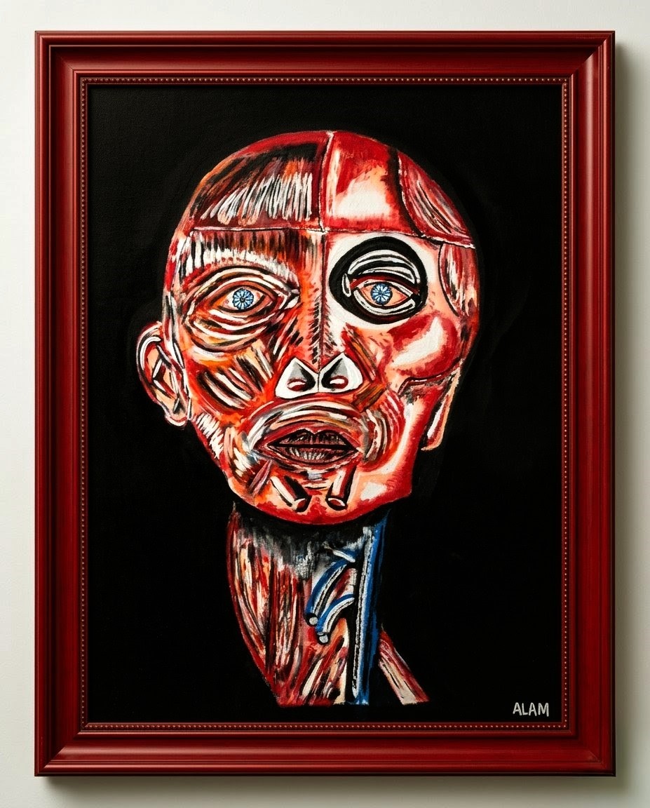 Alfred's art showcasing the human anatomy.